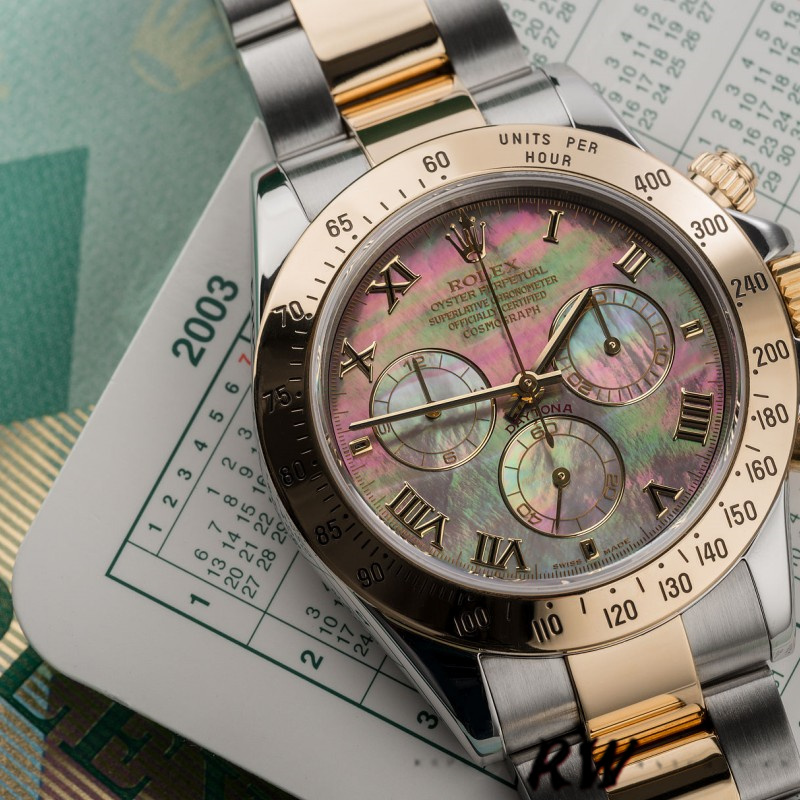 Rolex Daytona 116523 Stainless steel Black MOP Dial 40mm Mens Replica Watch - QualitySwissReplica