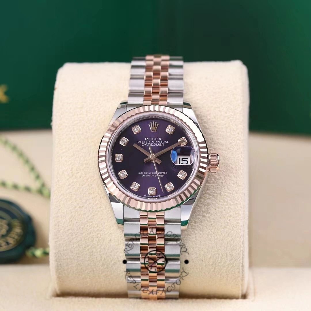 Rolex Datejust 28 Oystersteel and Rose Gold m279171 0015 Lady Watch - QualitySwissReplica