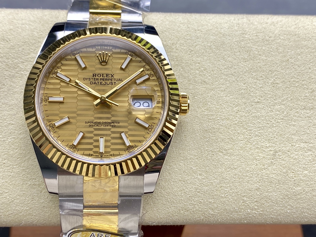Rolex Datejust 41 Oystersteel & 18K Yellow Gold 126333 0021 Men's Watch - QualitySwissReplica