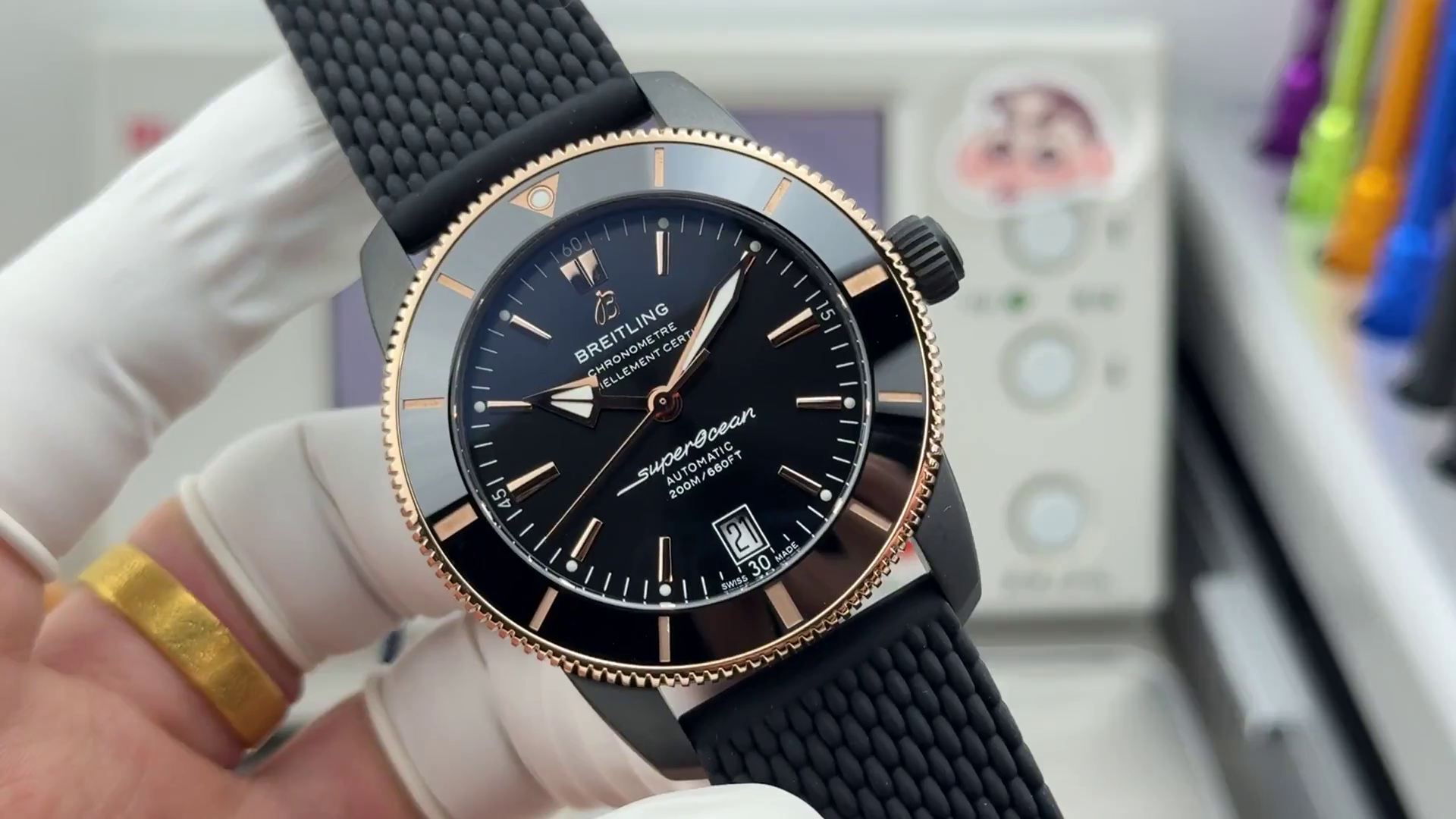 Replica Breitling UB20303A1B1S1 Superocean Heritage B20 DLC-Coated Black Dial - QualitySwissReplica