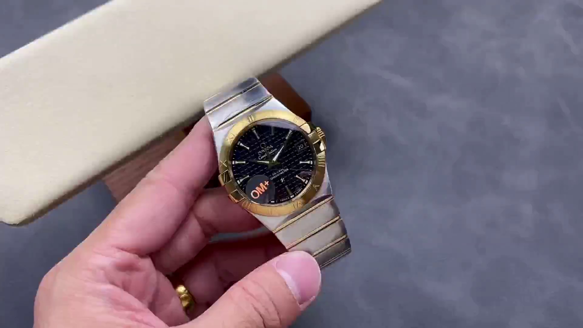 Omega Constellation Black Dial 123.20.38.21.01.002 Two-Tone Replica Watch - QualitySwissReplica