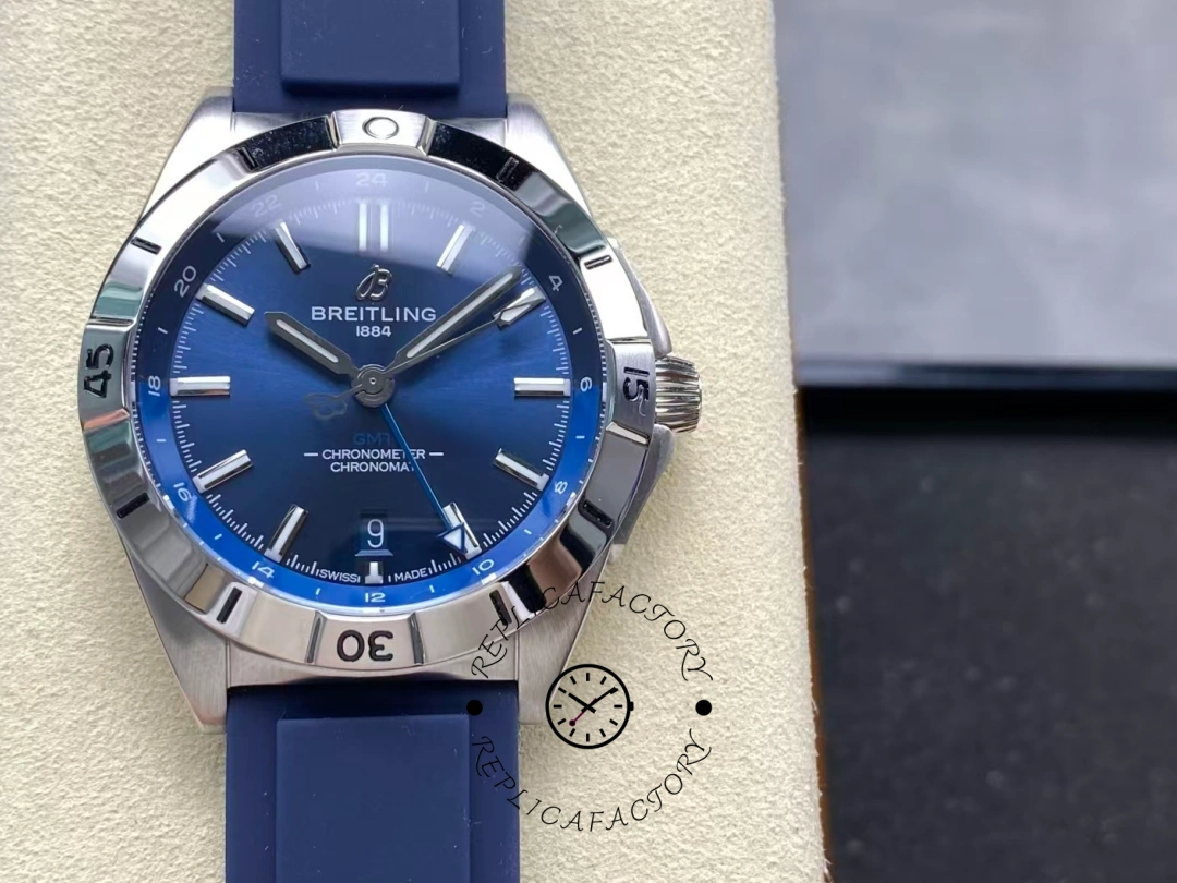 Breitling Chronomat GMT Blue Pointer A32398101C1A1 Replica - QualitySwissReplica