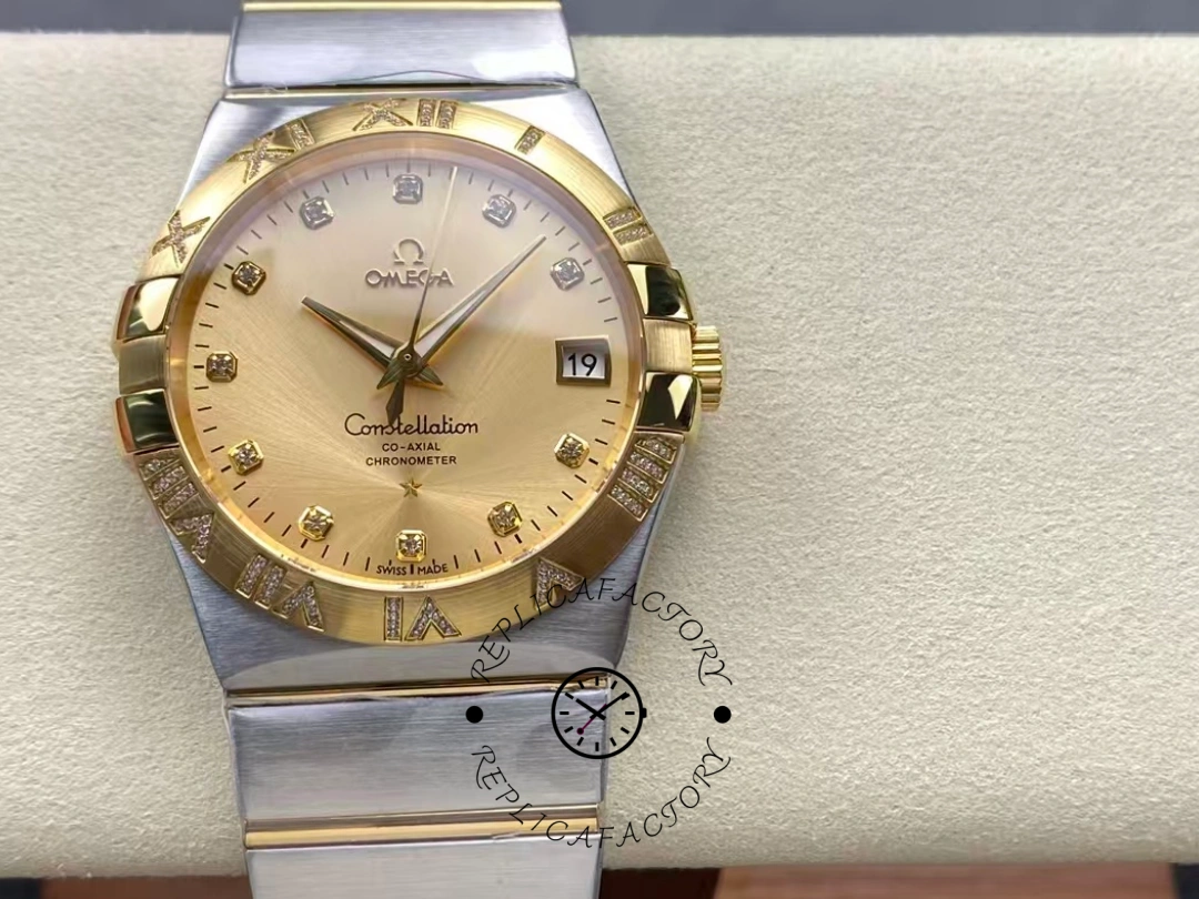 Omega Constellation Co-Axial 38mm 123.25.38.21.58.002 Replica Mens Watch - QualitySwissReplica
