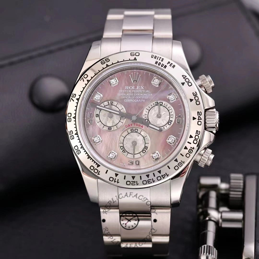 Rolex Cosmograph Daytona 116509 Diamond Markings 40MM Mens Replica Watch - QualitySwissReplica