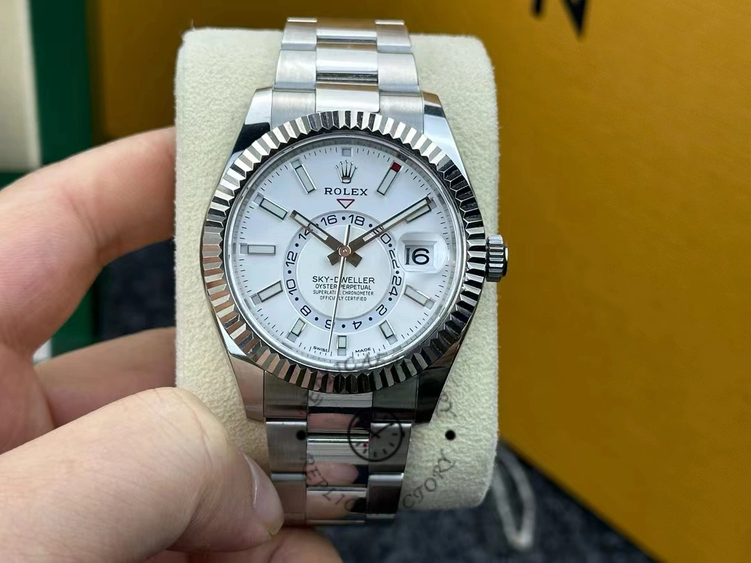 Rolex Sky-Dweller 326934 Stainless Steel White Dial 42MM Replica Watch - QualitySwissReplica