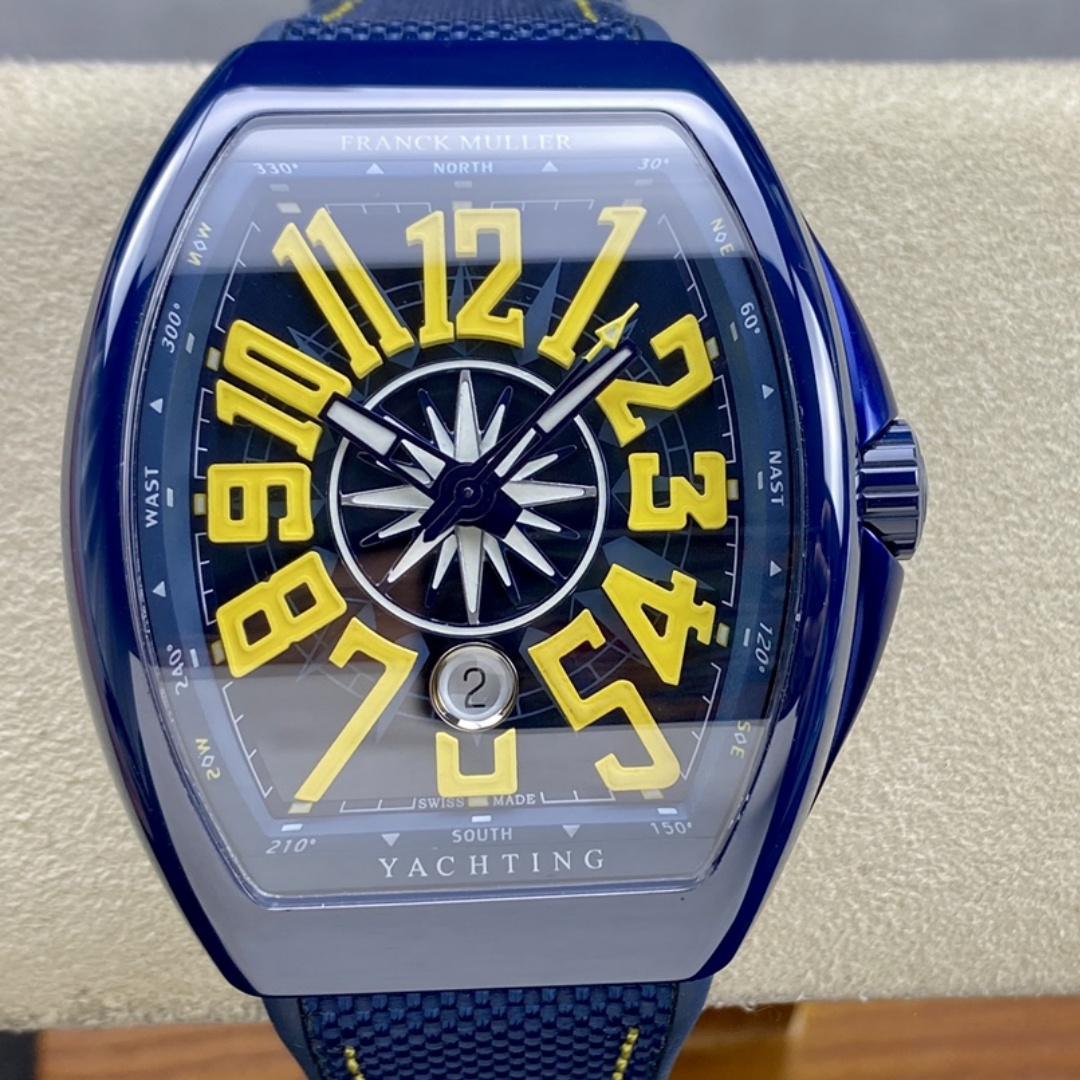 Franck Muller Framulan V45 Ceramic Yacht Model Yellow 45mm - QualitySwissReplica