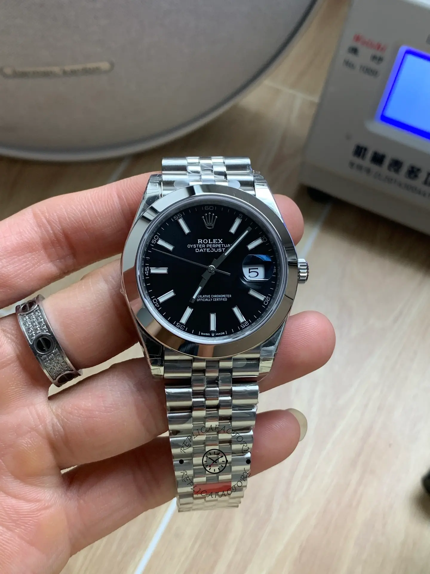 Rolex Datejust 41 41mm 126300 0012 Bright Black Index Dial - QualitySwissReplica
