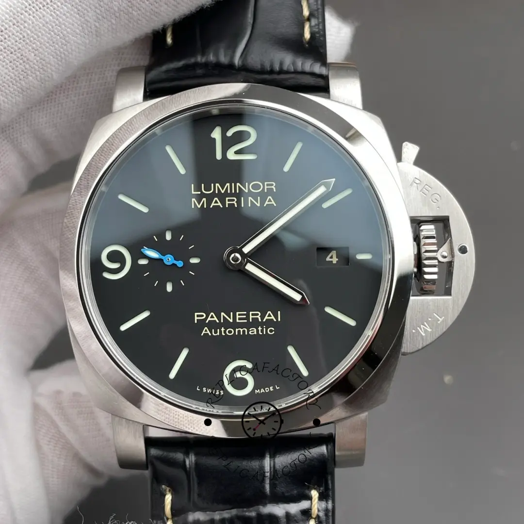 1:1 Clone Panerai Luminor Marina 1950 44 3 Days PAM01312 44mm Black Alligator - QualitySwissReplica