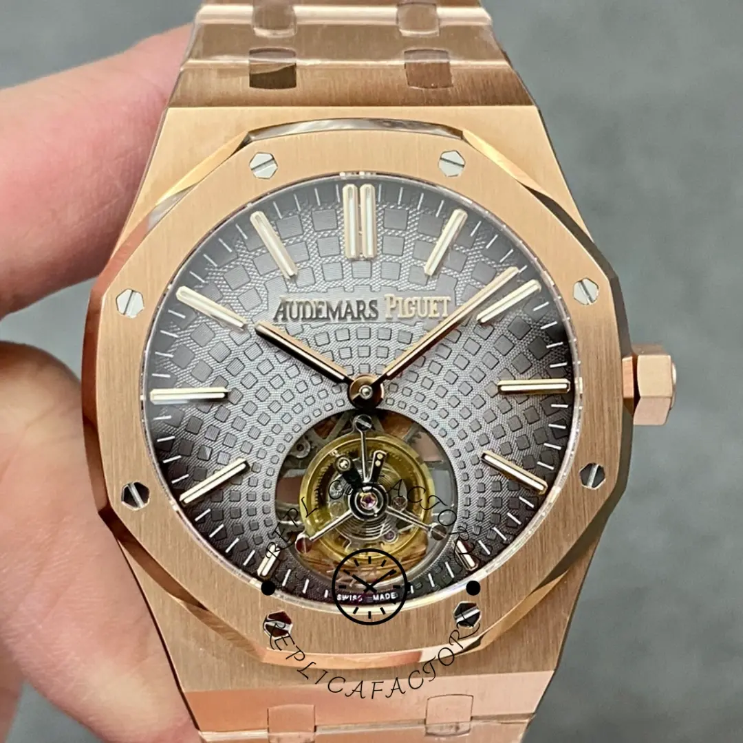 AP 26530OR.OO.1220OR.01 Royal Oak 1:1 Clone Flying Tourbillon Smoked Gray Dial - QualitySwissReplica
