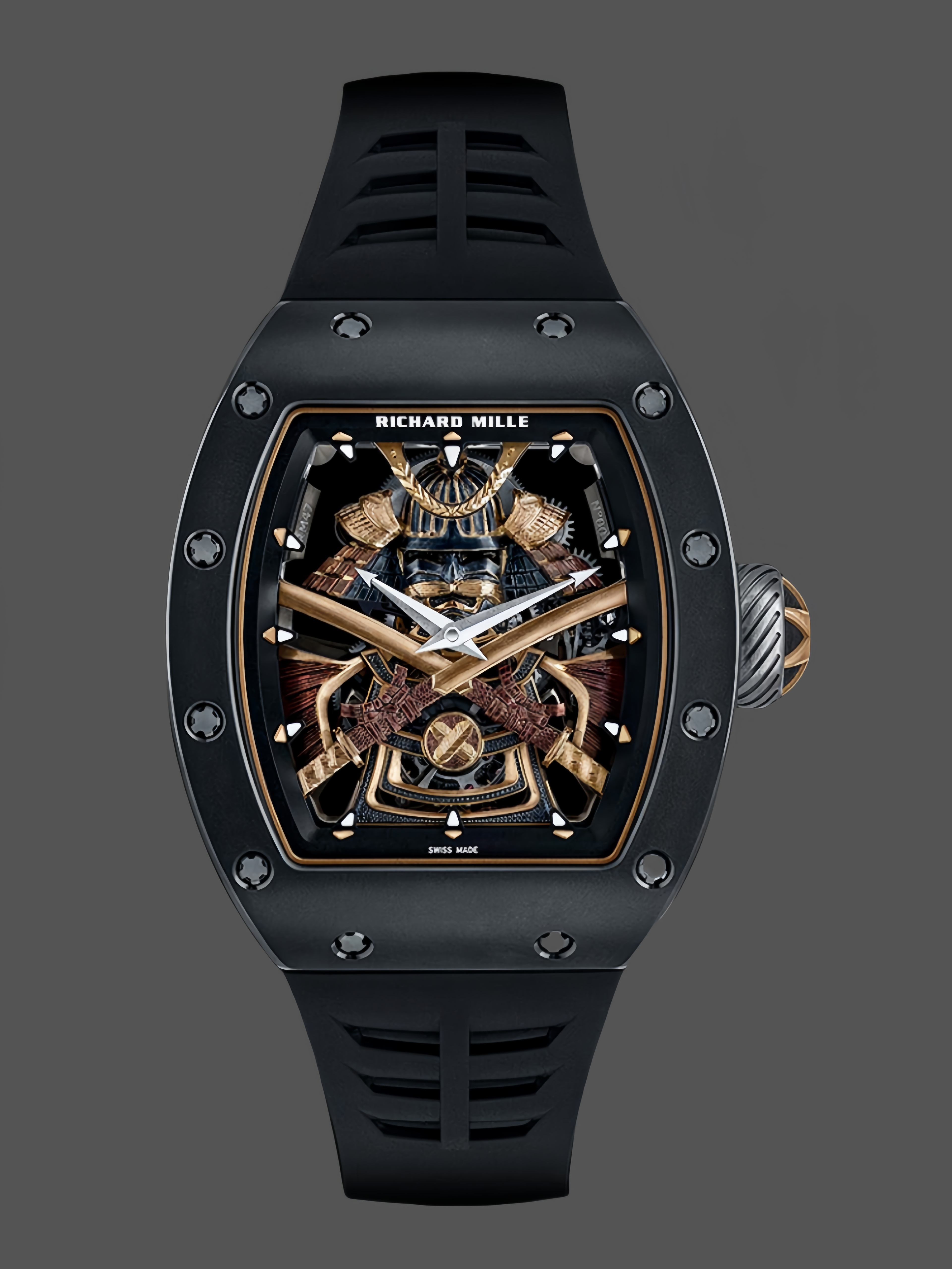 Richard Mille RM47 Edition Tourbillon Skeleton Black Ceramic Casing Watch - QualitySwissReplica