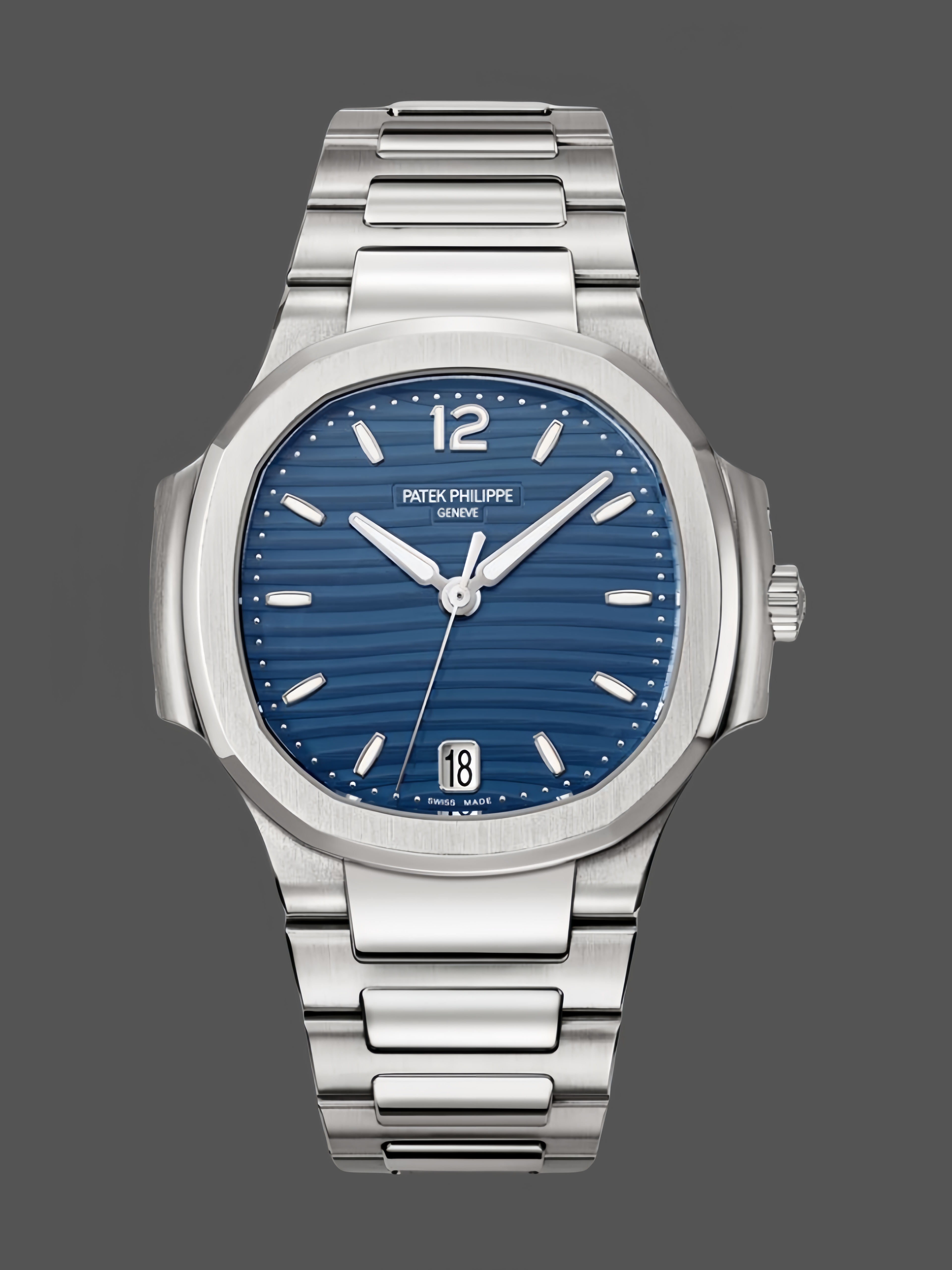 Patek Philippe Ladies Nautilus Blue Dial and Grey Dial 7118 1A 001 35.2mm - QualitySwissReplica