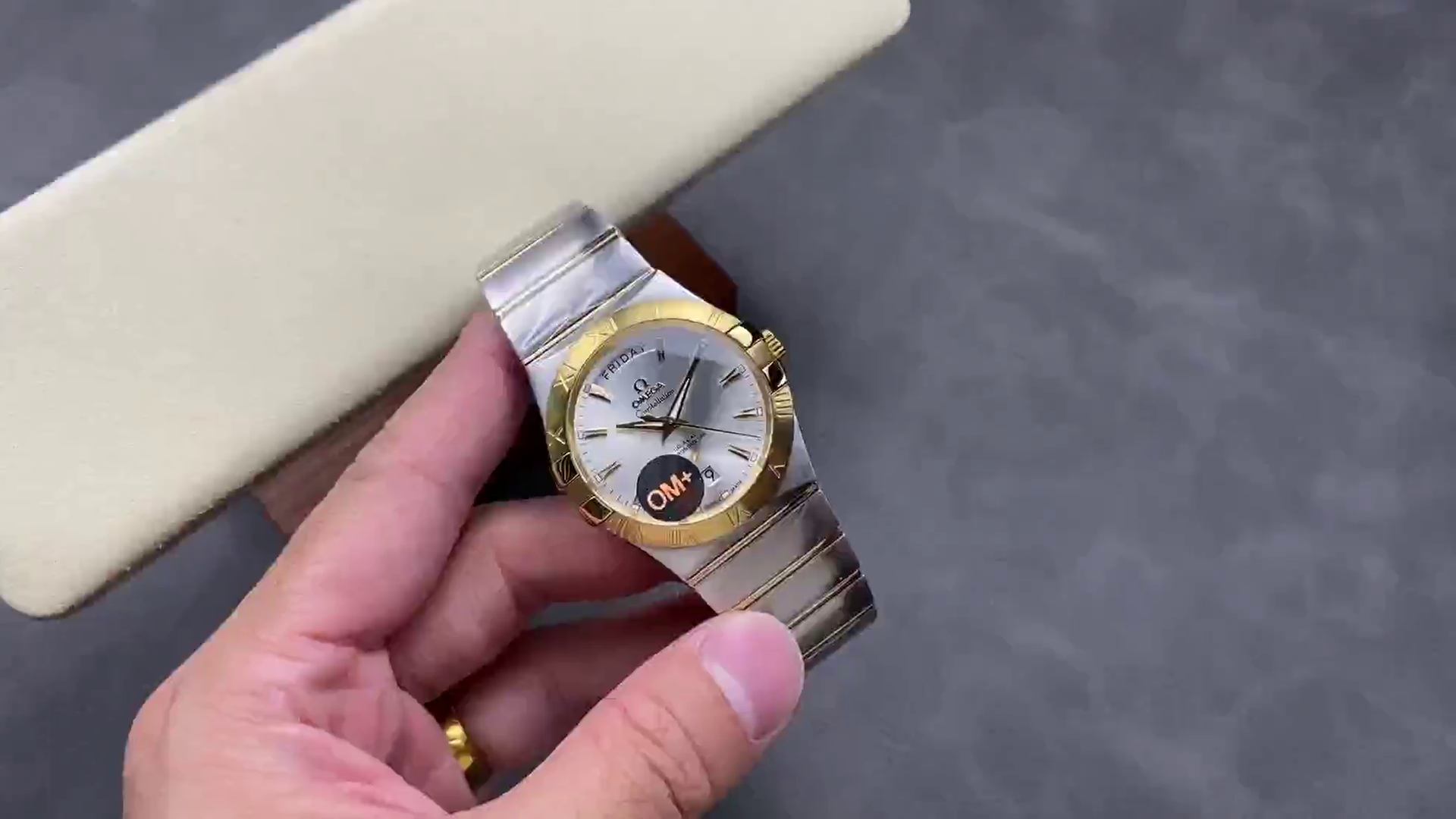 Omega Constellation Day-Date Automatic Watch 123.20.38.22.02.002 38mm Clone - QualitySwissReplica