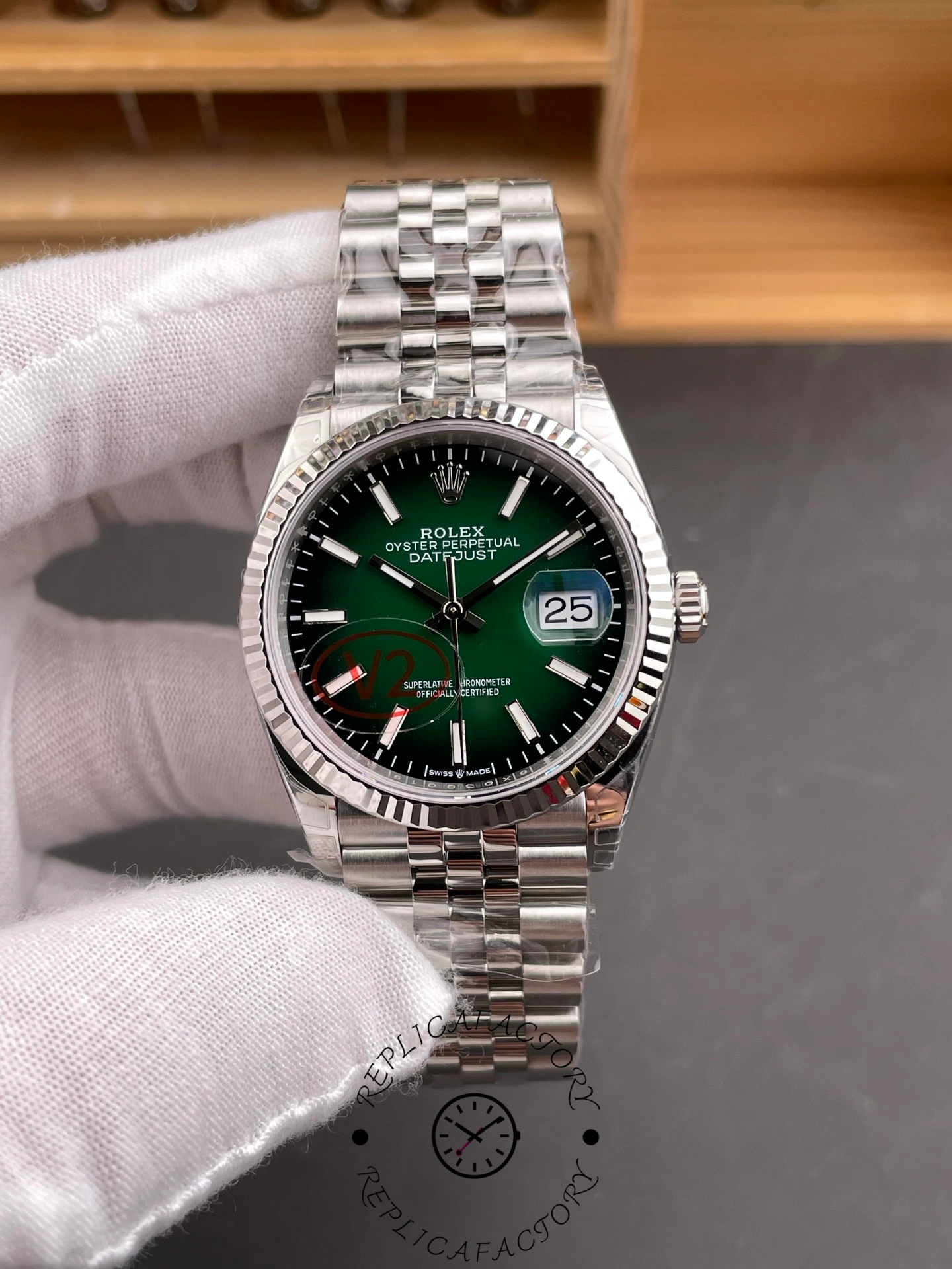 Rolex Datejust 126334 41mm Green Gradient Dial 1:1 Clone 2026 - QualitySwissReplica