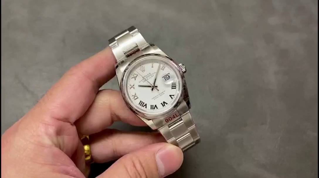 Rolex Datejust m126200 0008 White Roman Dial Stainless Steel 36MM Unisex Replica Watch - QualitySwissReplica