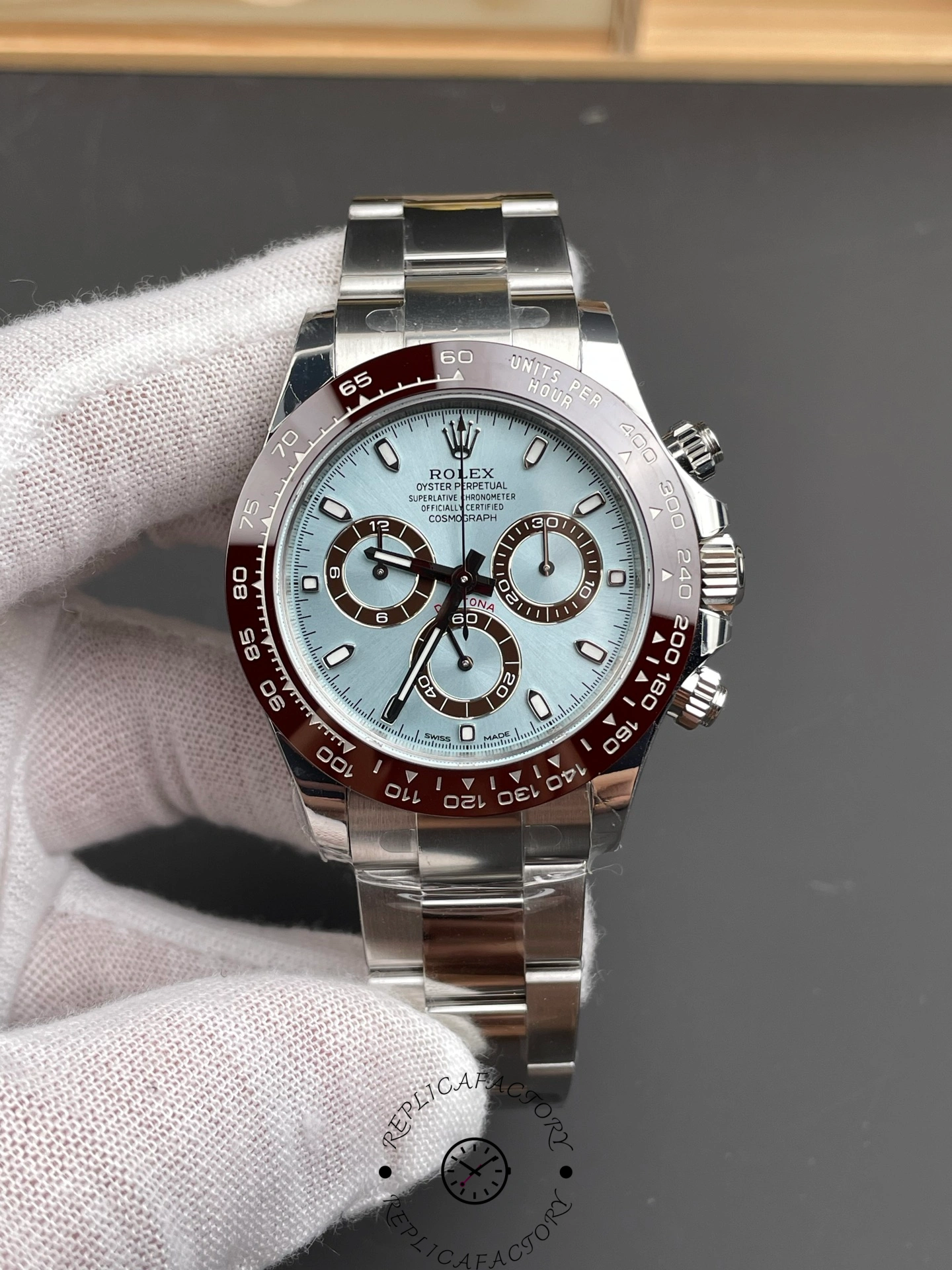 Rolex Cosmograph Daytona 116506 0001 50th Anniversary Ice Blue Dial 40mm Mens Replica Watch - QualitySwissReplica