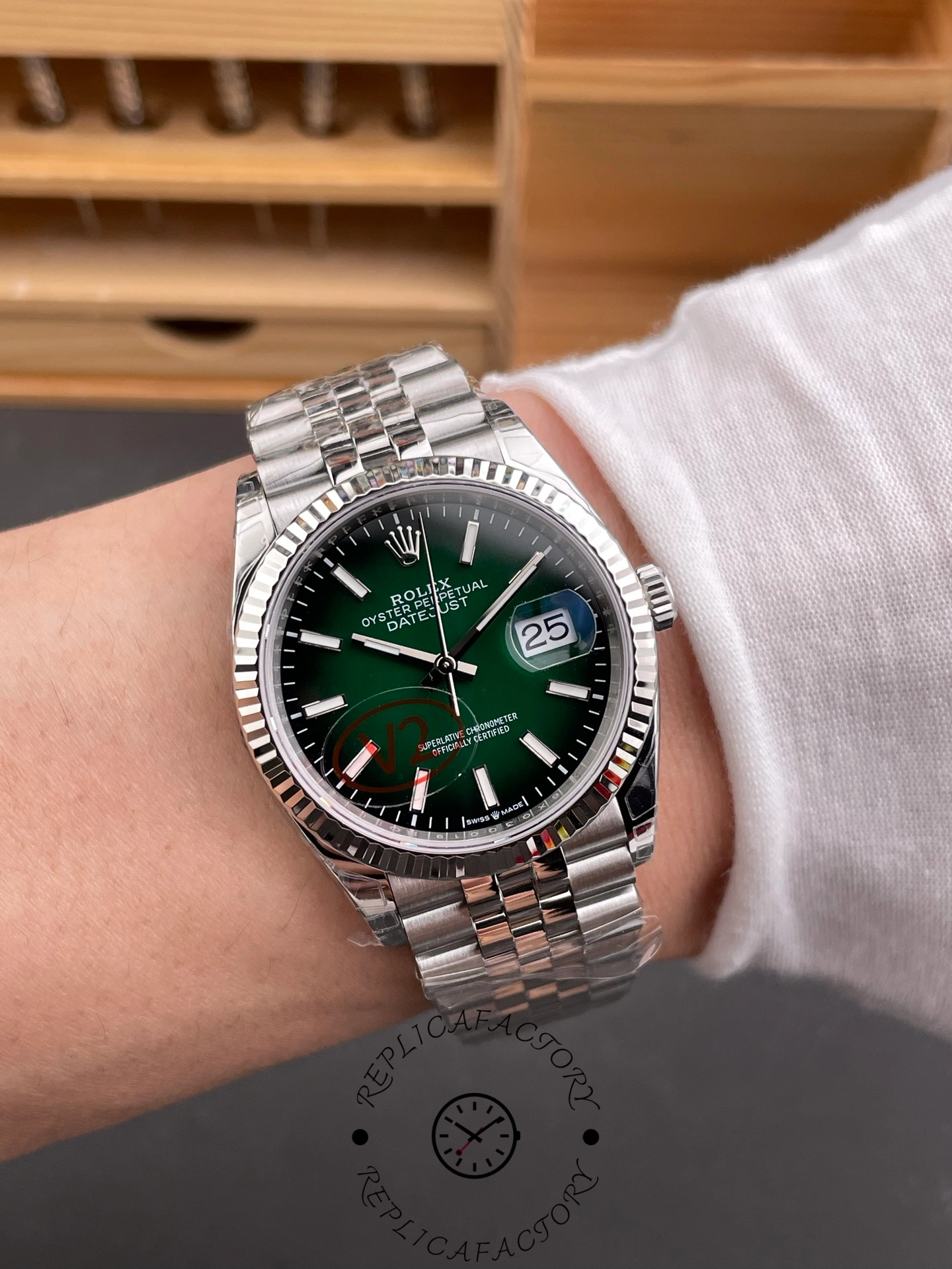 Rolex Datejust 126334 41mm Green Gradient Dial 1:1 Clone 2026 - QualitySwissReplica