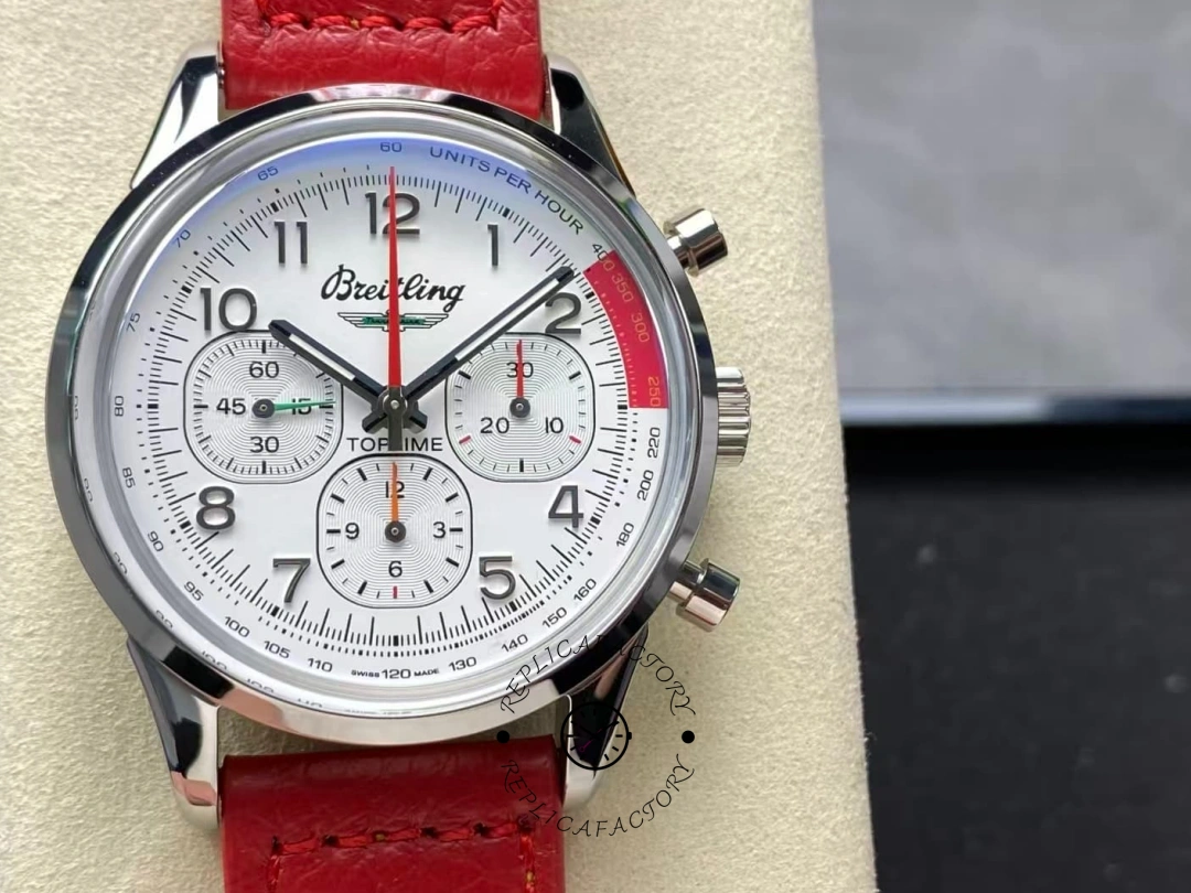 Breitling Top Time B01 Ford Thunderbird AB01766A1A1X1 Arabic Hour Markers 1:1 Clone - QualitySwissReplica