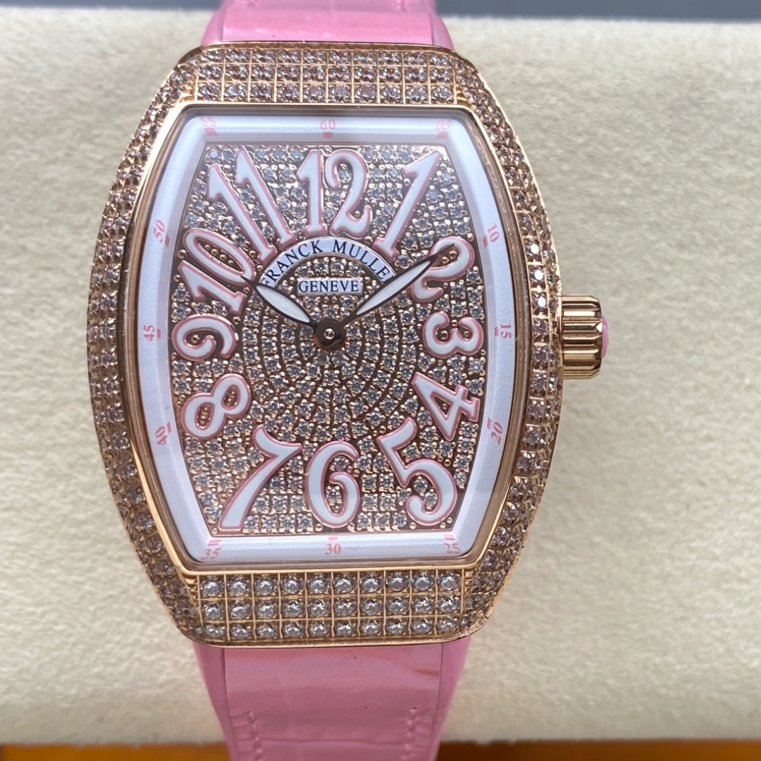 1:1 Clone Franck Muller Vanguard Lady Watch V 32 SC AT FO D CD AC RS AC - QualitySwissReplica