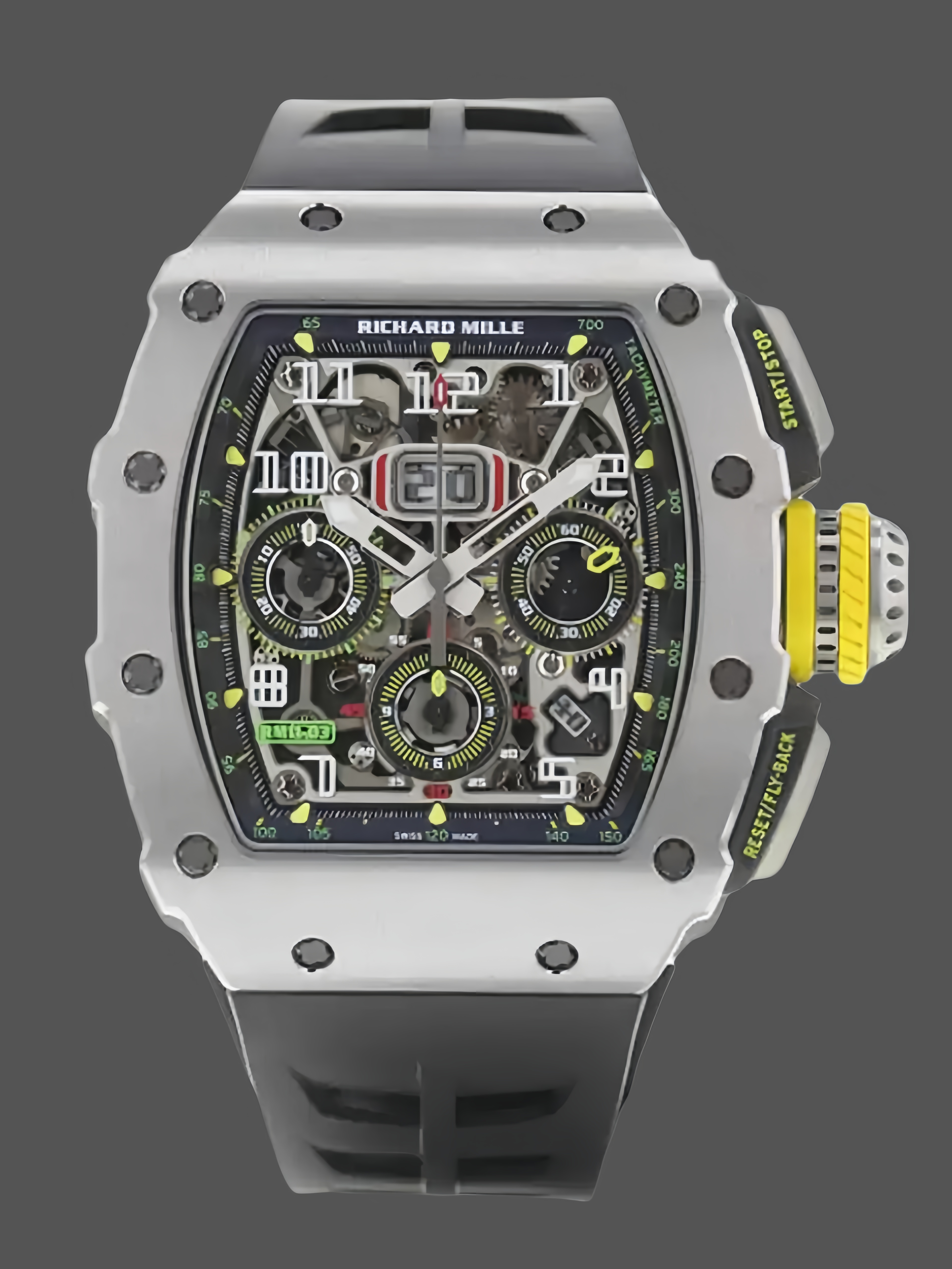 Richard Mille RM 11-03 Automatic Flyback Chronograph Silver Watch - QualitySwissReplica