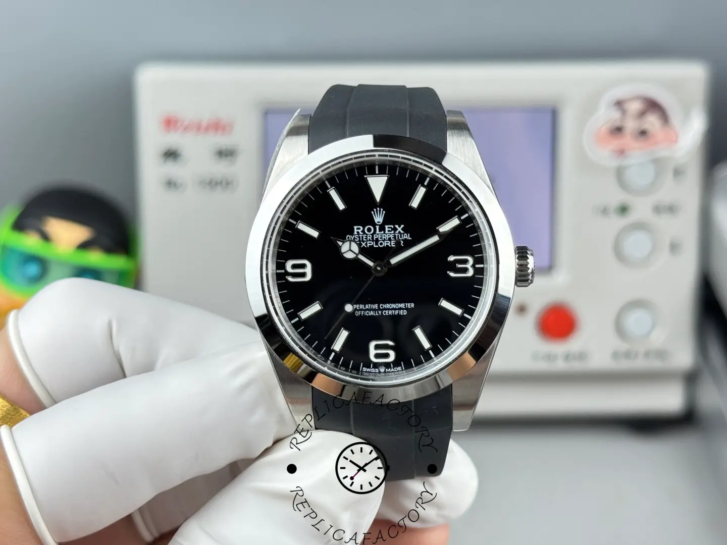 1:1 Clone Rolex Explorer 224270 Black Dial 39mm - QualitySwissReplica