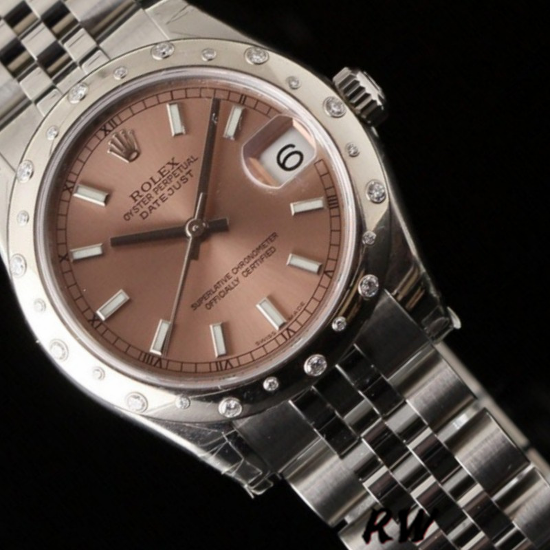Rolex Datejust 178344 Pink Dial Jubilee Bracelet 31MM Lady Replica Watch - QualitySwissReplica