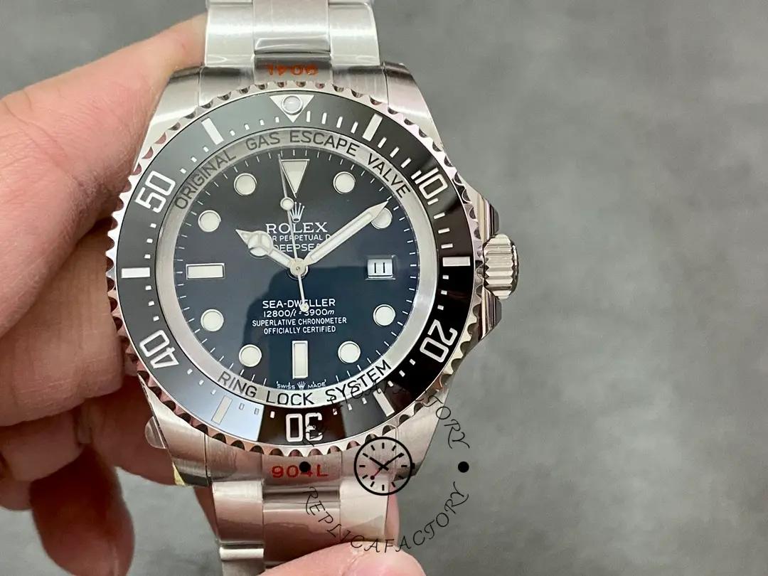 Rolex Deepsea 126660 Black Dial Oyster Steel 44mm Mens replica watch - QualitySwissReplica