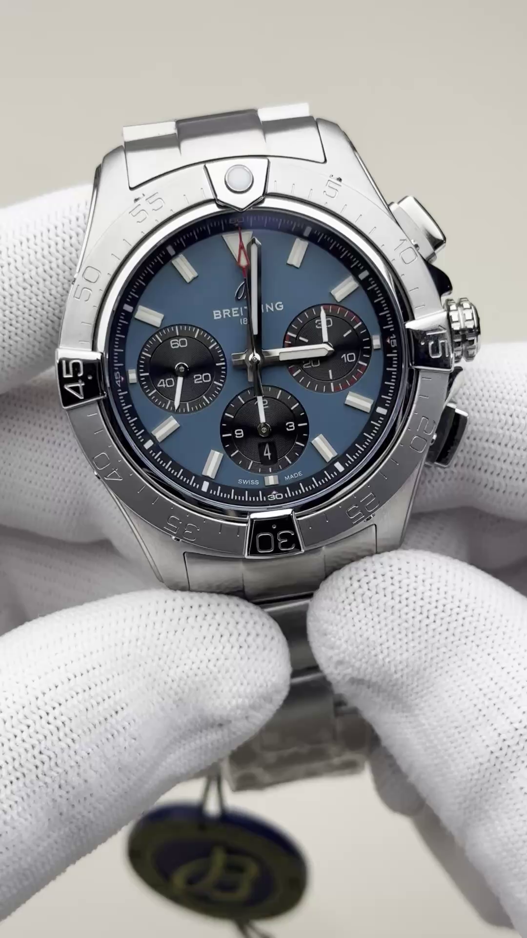 Breitling Avenger B01 Chronograph 44 AB0147101C1A1 Replica Stainless Steel Blue Dial - QualitySwissReplica