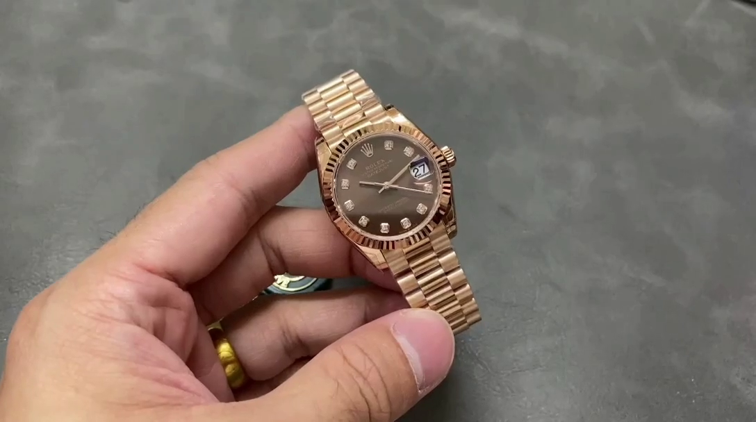 Rolex Datejust 31mm Chocolate Dial Diamond Markers m278275 0010 Women's Watch - QualitySwissReplica