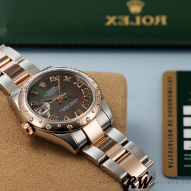 Rolex Datejust 178341 Black Mother of Pearl Dial 31MM Lady Replica Watch - QualitySwissReplica