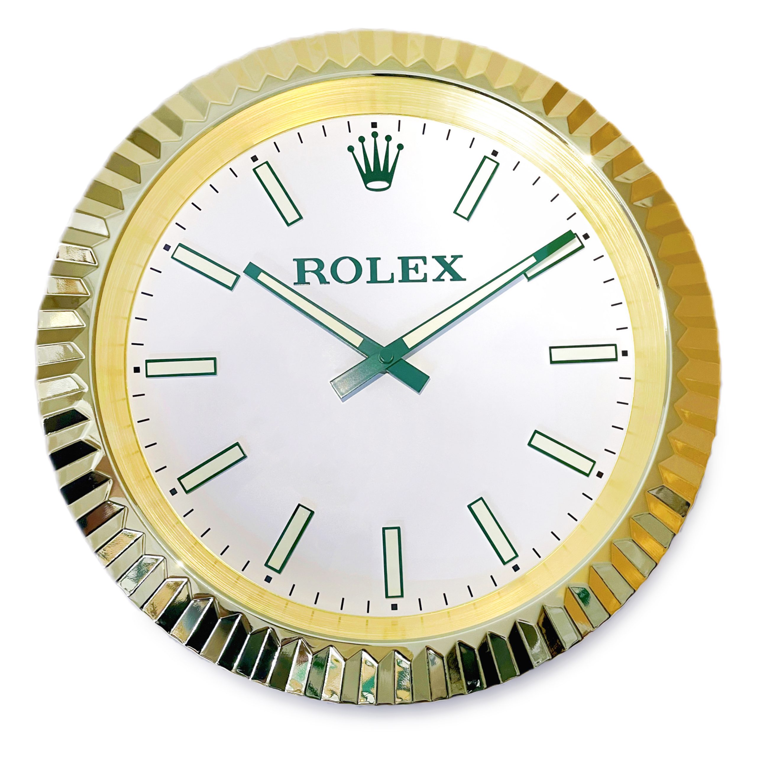 Rolex Presidential Gold Edition Luminous Dial Wall Clock - QualitySwissReplica