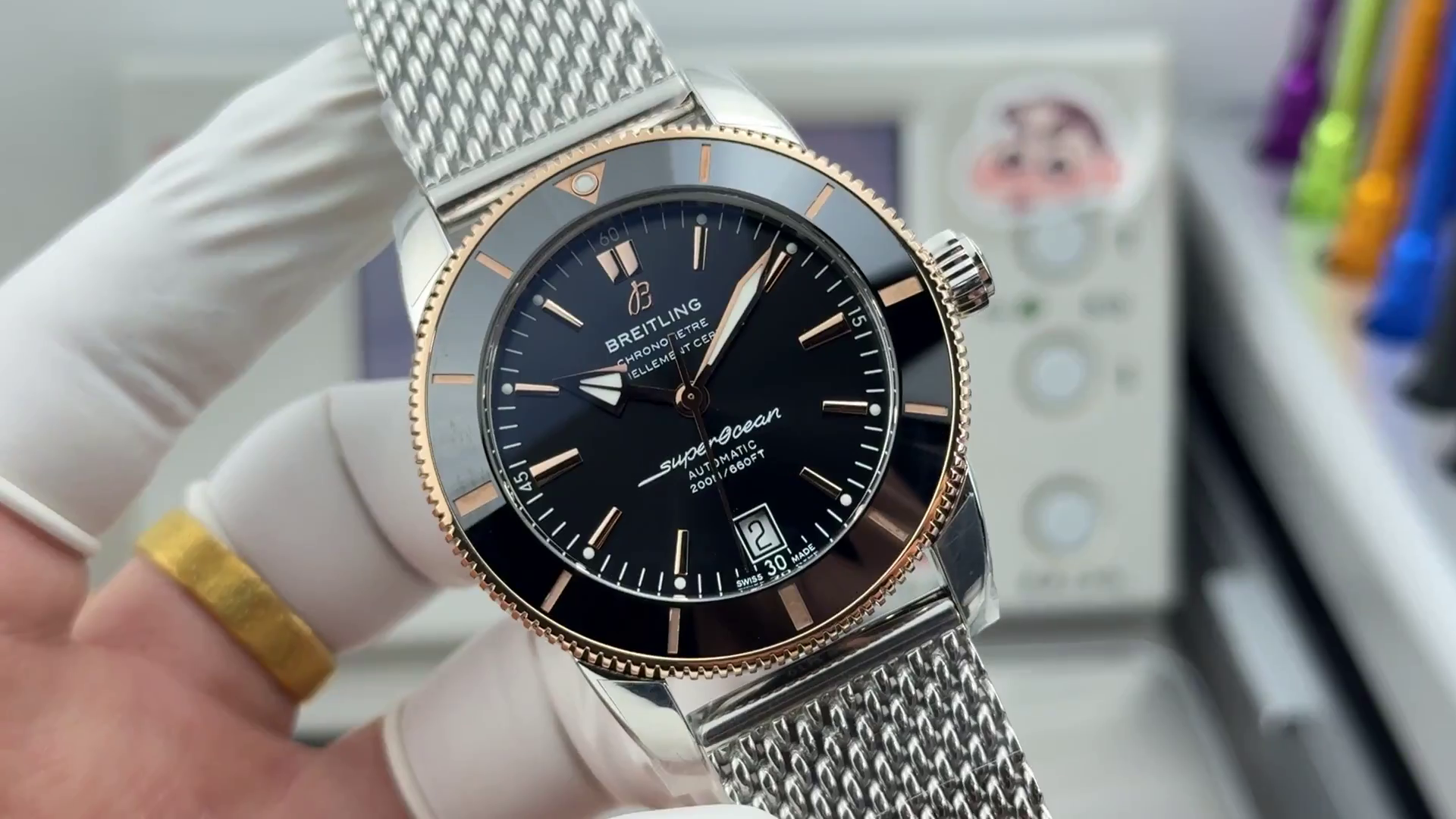Replica Breitling Superocean Heritage UB2010121B1A1 Chronometer Black Dial - QualitySwissReplica