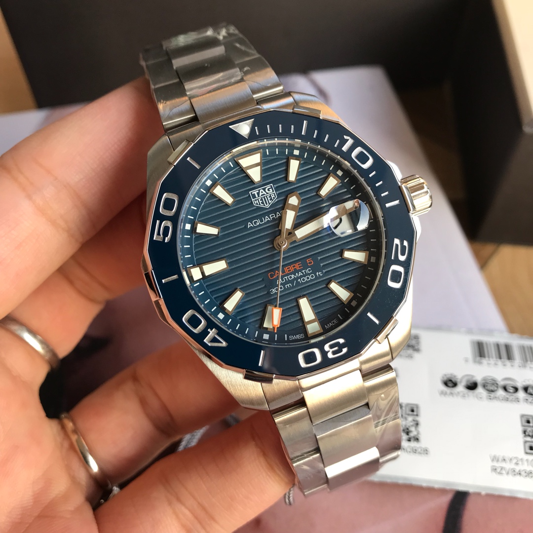 Tag Heuer Aquaracer Chronograph Blue Dial WAY211C.BA0928 41mm - QualitySwissReplica