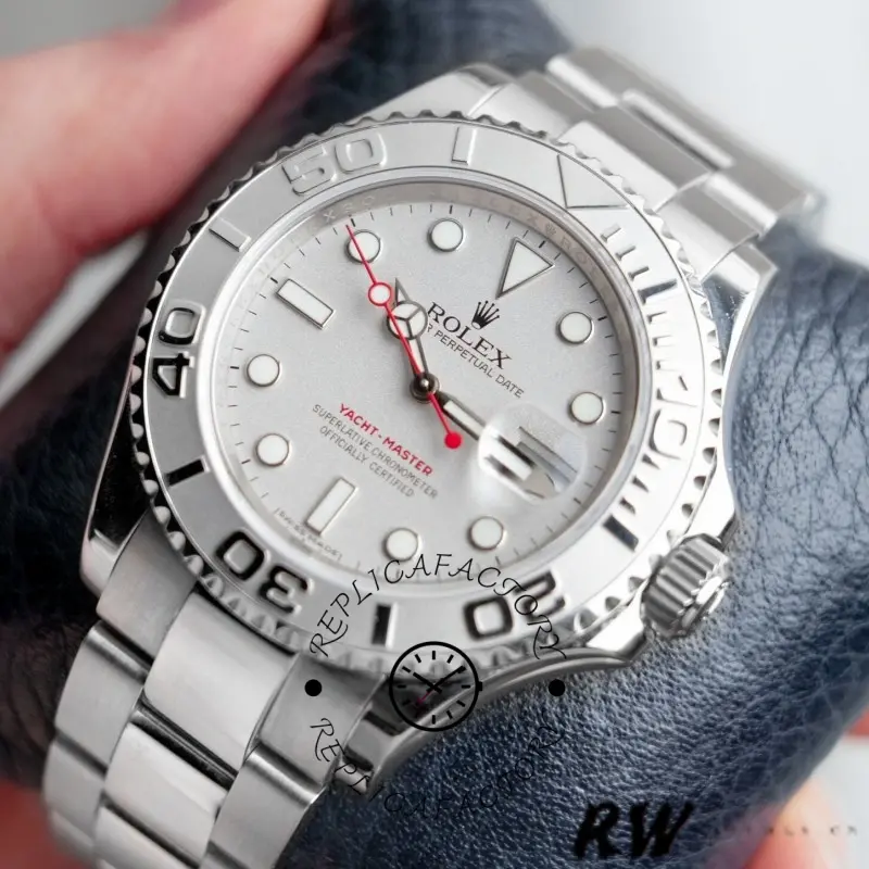 Rolex Yacht Master 16622 Silver Dial 40mm Mens replica watch - QualitySwissReplica