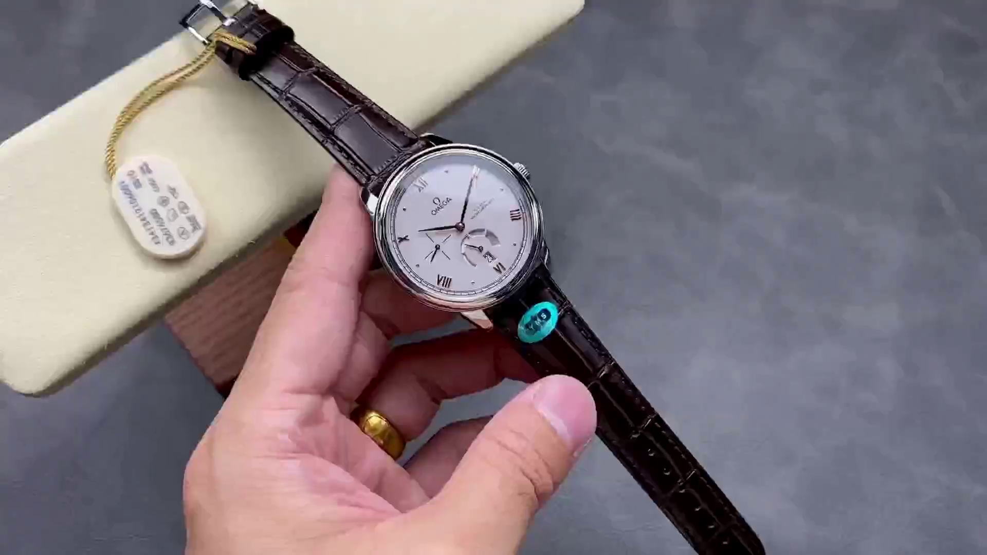 Omega De Ville Prestige 41MM Brown Leather 434.13.41.21.06.001 Replica - QualitySwissReplica