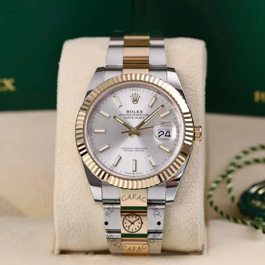 Rolex Datejust 41 Oystersteel Silver Dial M126333 0001 Men's Watch - QualitySwissReplica