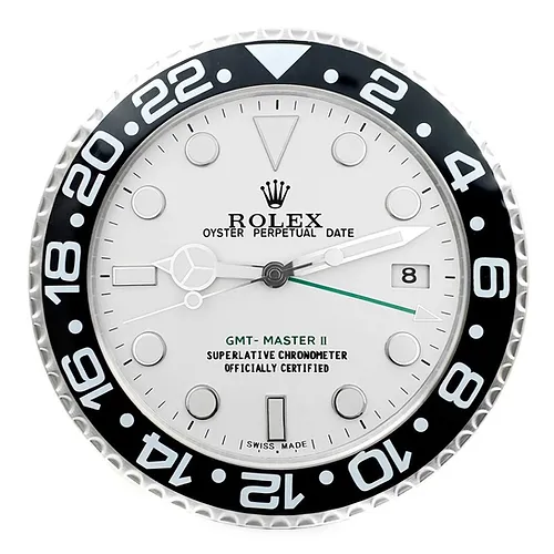Rolex GMT Master Black & White Wall Clock - QualitySwissReplica