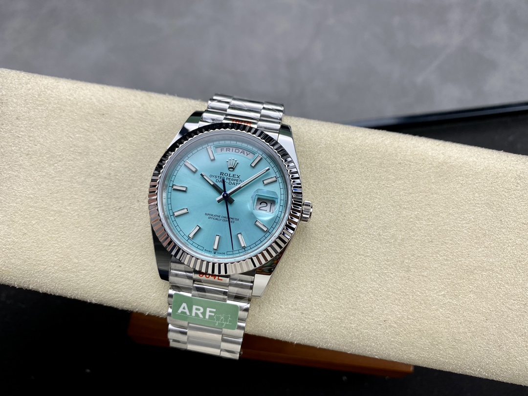 Rolex Day-Date 40 Ice Blue Dial m228236 0018 Men's Watch - QualitySwissReplica