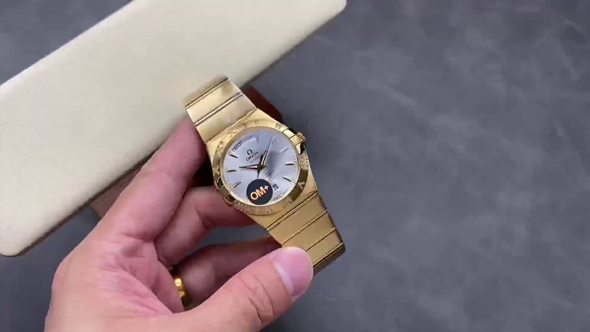 Omega Constellation 38mm Day-Date Clone 123.55.38.22.02.002 Men's Watch - QualitySwissReplica