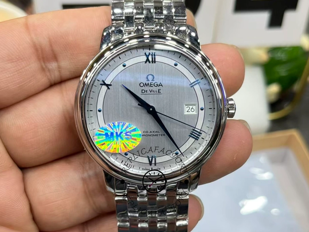 Omega De Ville Prestige 39.5mm Men's Watch 424.10.40.20.02.001 Clone - QualitySwissReplica