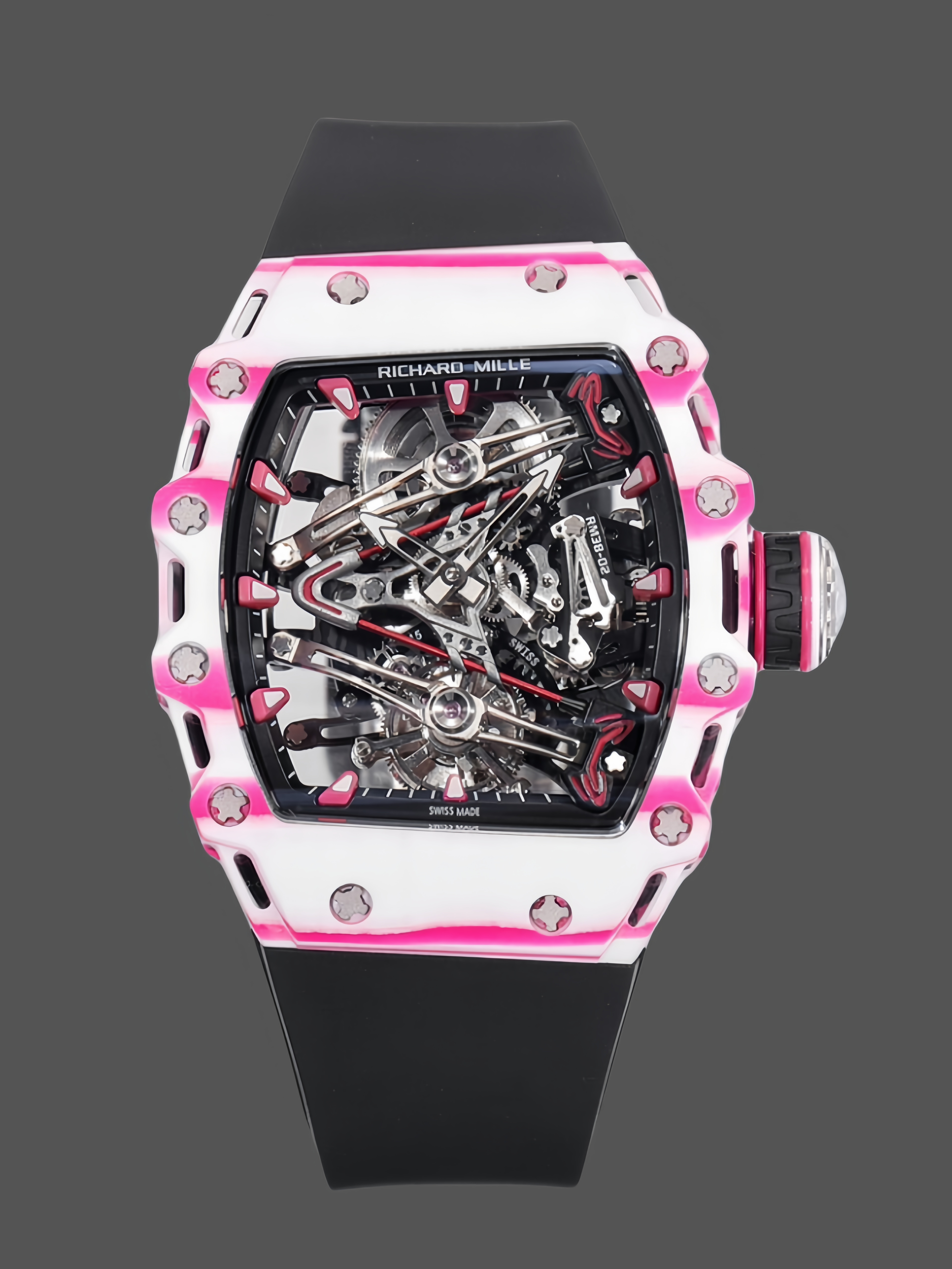 Richard Mille RM 38 02 Bubba Watson Tourbillon Rubber Strap & Fabric Strap - QualitySwissReplica