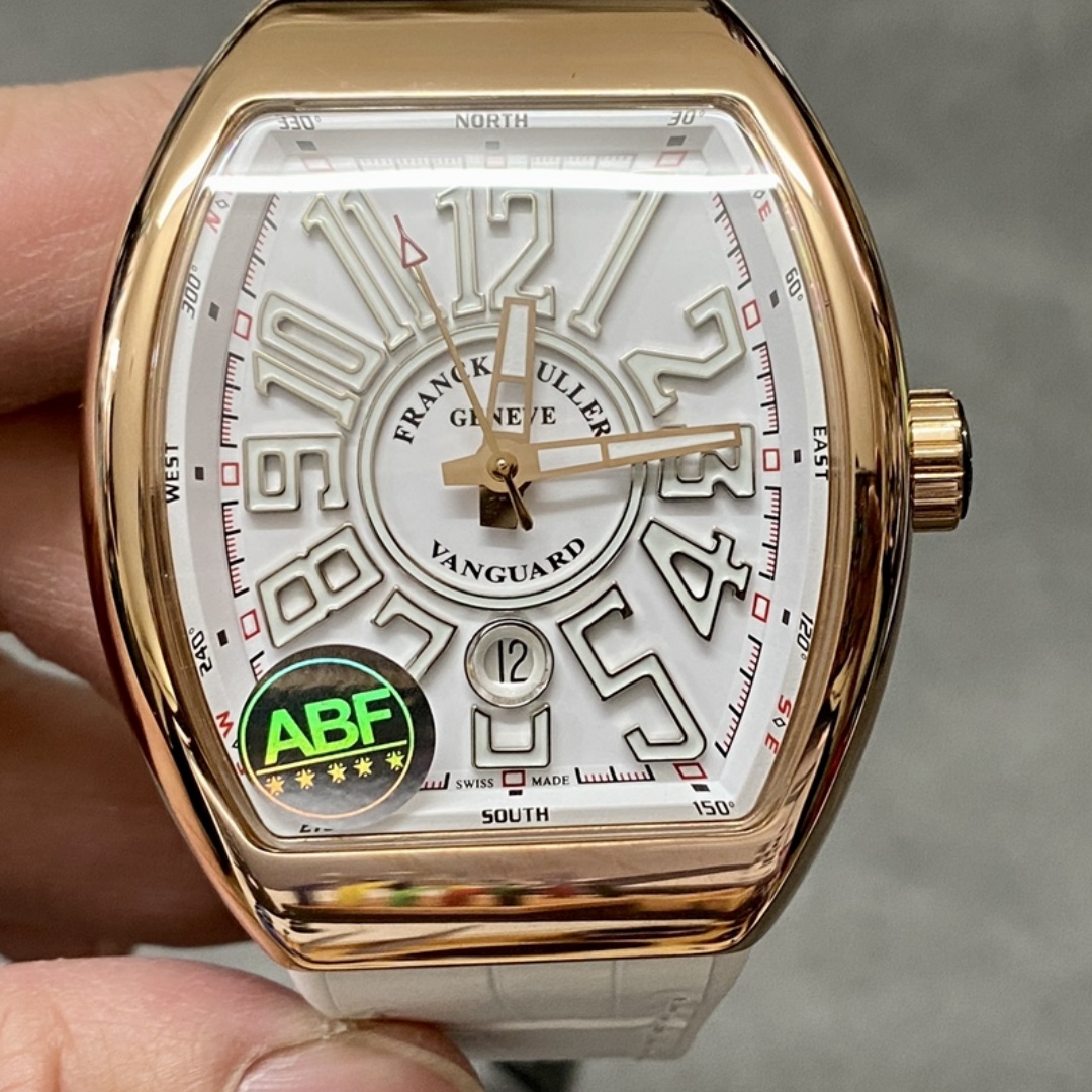 Franck Muller Vanguard Date Rose Gold V 45 SC DT 5N BC - QualitySwissReplica