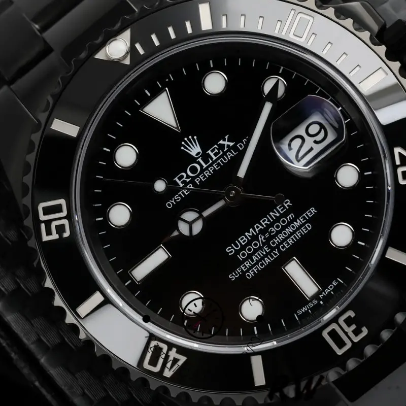 Rolex Submariner Date 116610LN Black Dial Black PVD/DLC Stainless Steel 40MM Mens Replica Watch - QualitySwissReplica