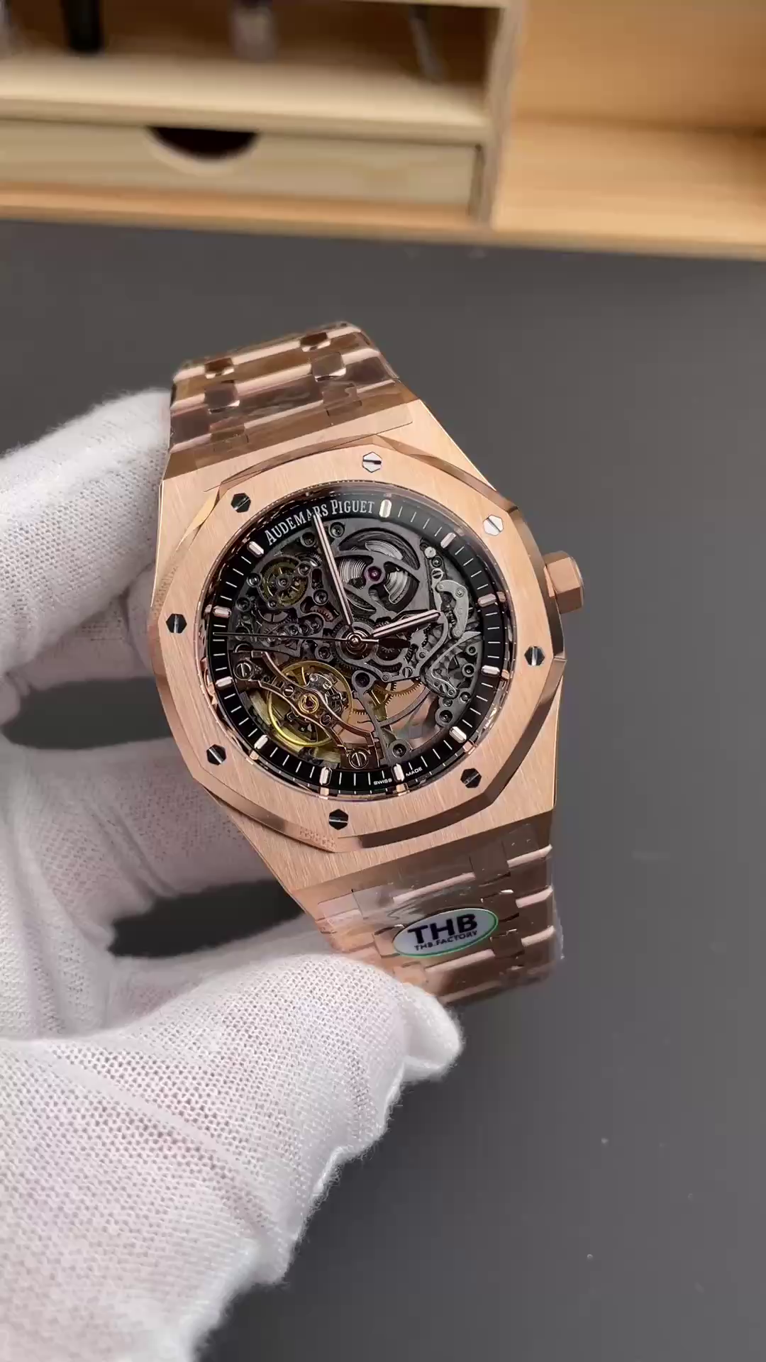 AP Royal Oak Double Balance Wheel Openworked 15407OR.OO.1220OR.01 1:1 Clone - QualitySwissReplica