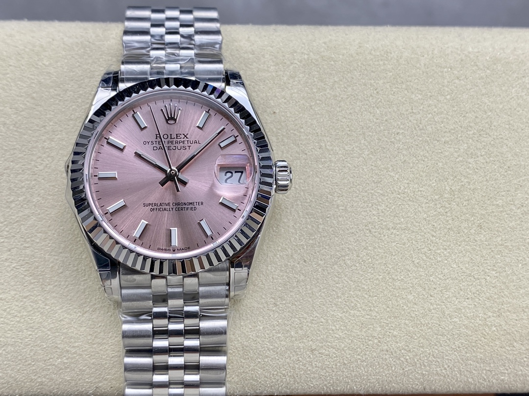 Rolex Datejust 31 Stainless Steel and White Gold Pink Dial M278274 0014 Women's Watch - QualitySwissReplica