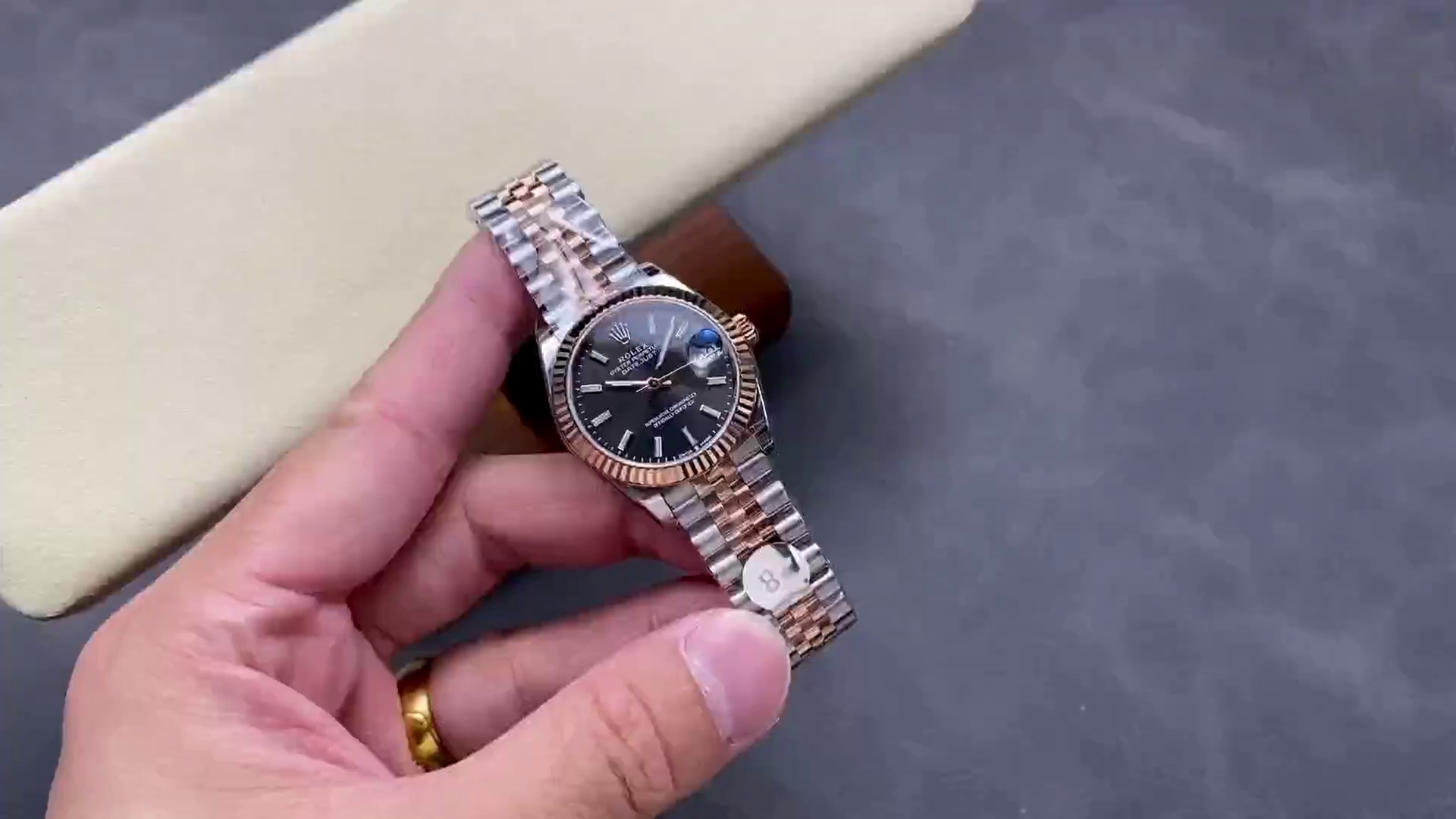 Rolex Datejust 31 Two Tone Fluted Slate Jubilee 278271 0018 - QualitySwissReplica