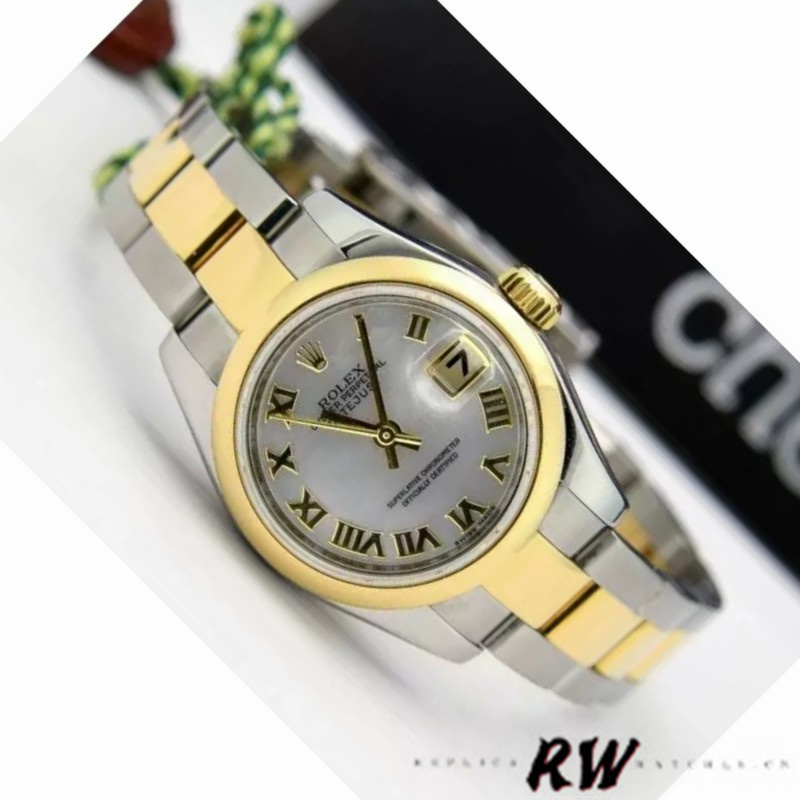 Rolex Datejust 179163 Mother of Pearl Roman Dial 26MM Lady Replica Watch - QualitySwissReplica