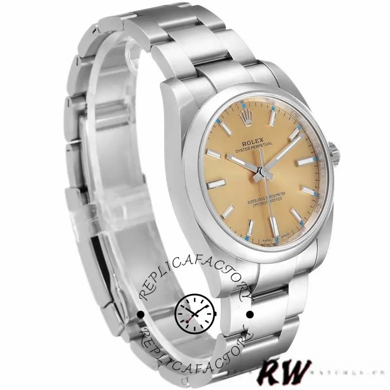 Rolex Oyster Perpetual 114200 White Grape Index Dial 34mm Unisex Replica watch - QualitySwissReplica