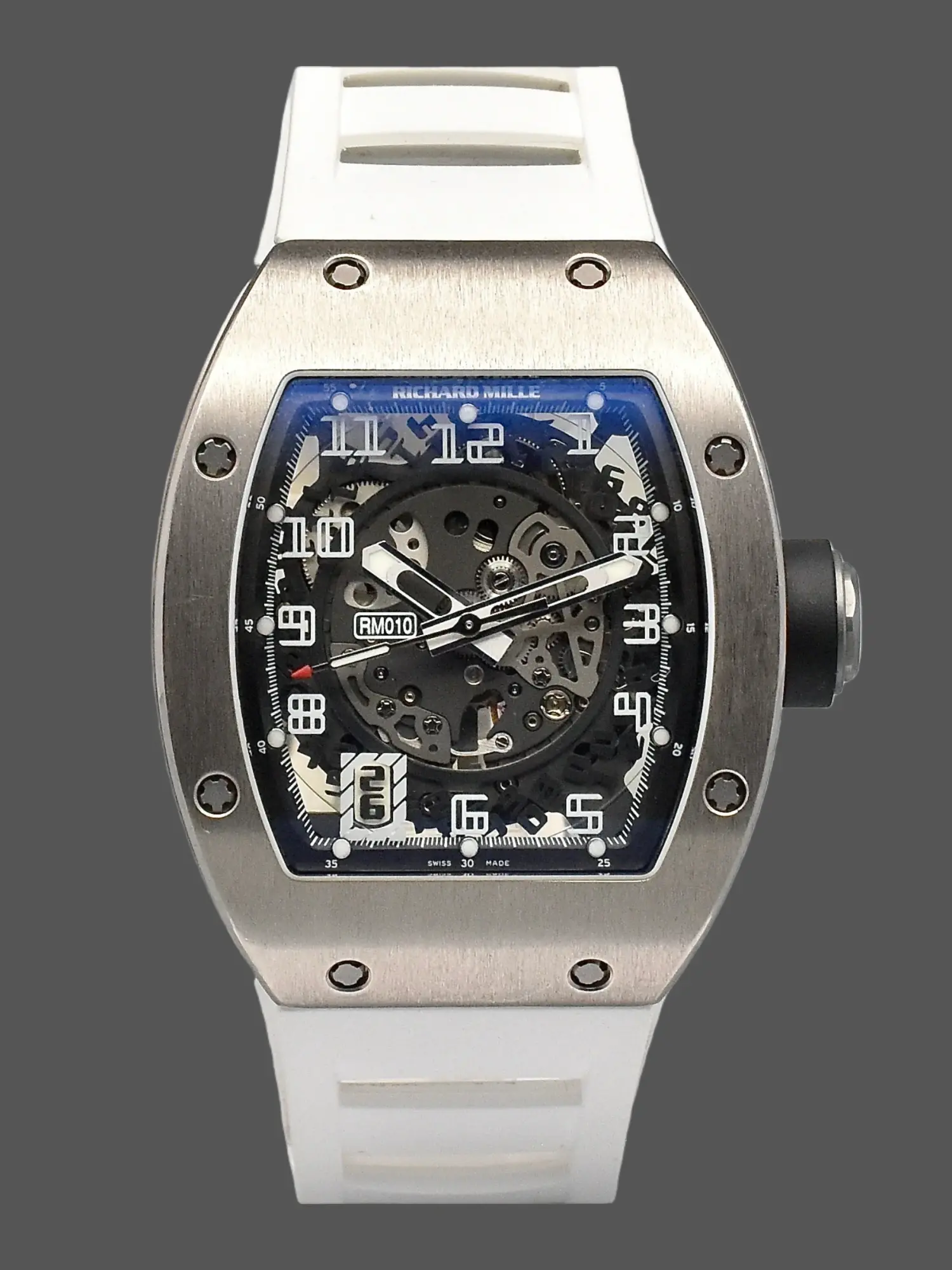 Richard Mille RM010 1:1 Clone Automatic Skeleton White Gold - QualitySwissReplica