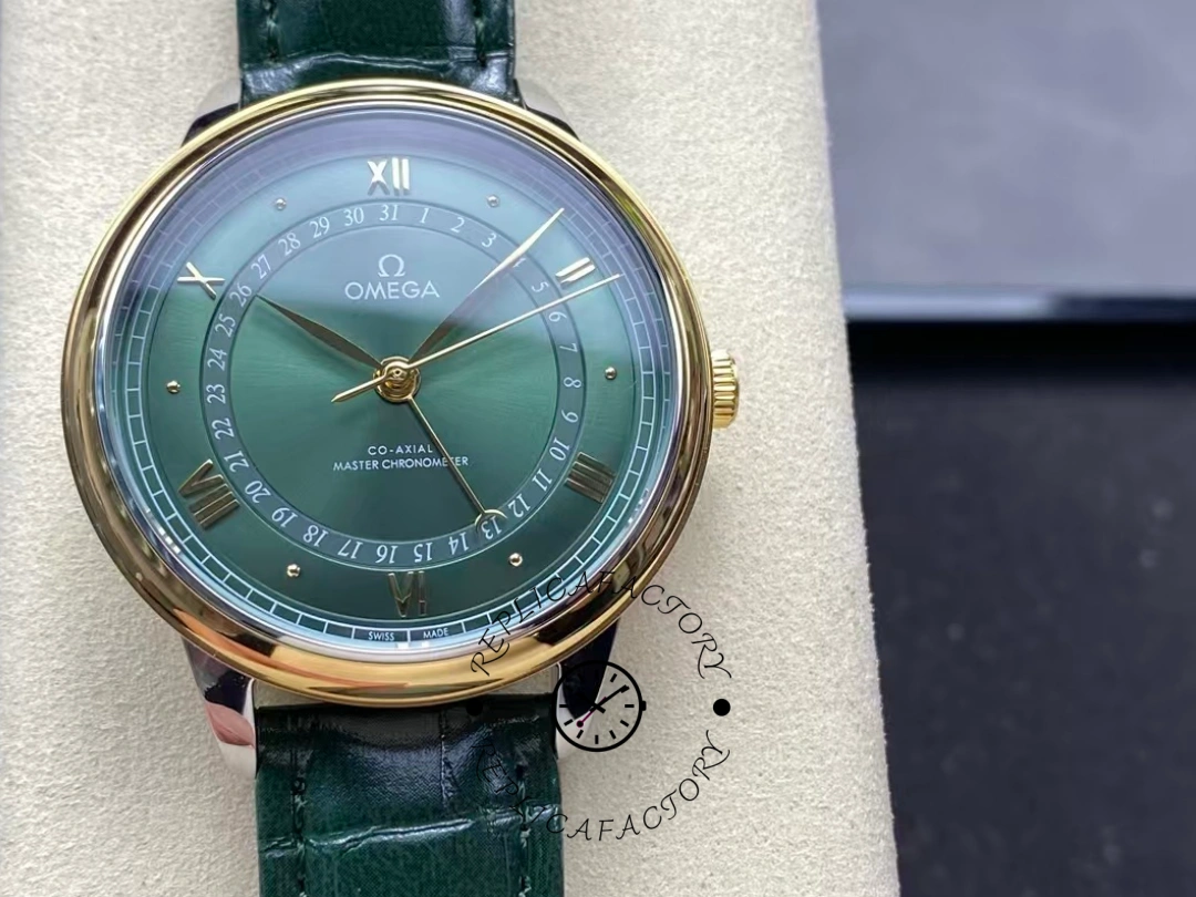 Omega De Ville Prestige 42mm 434.23.42.22.10.001 Replica Green Dial - QualitySwissReplica