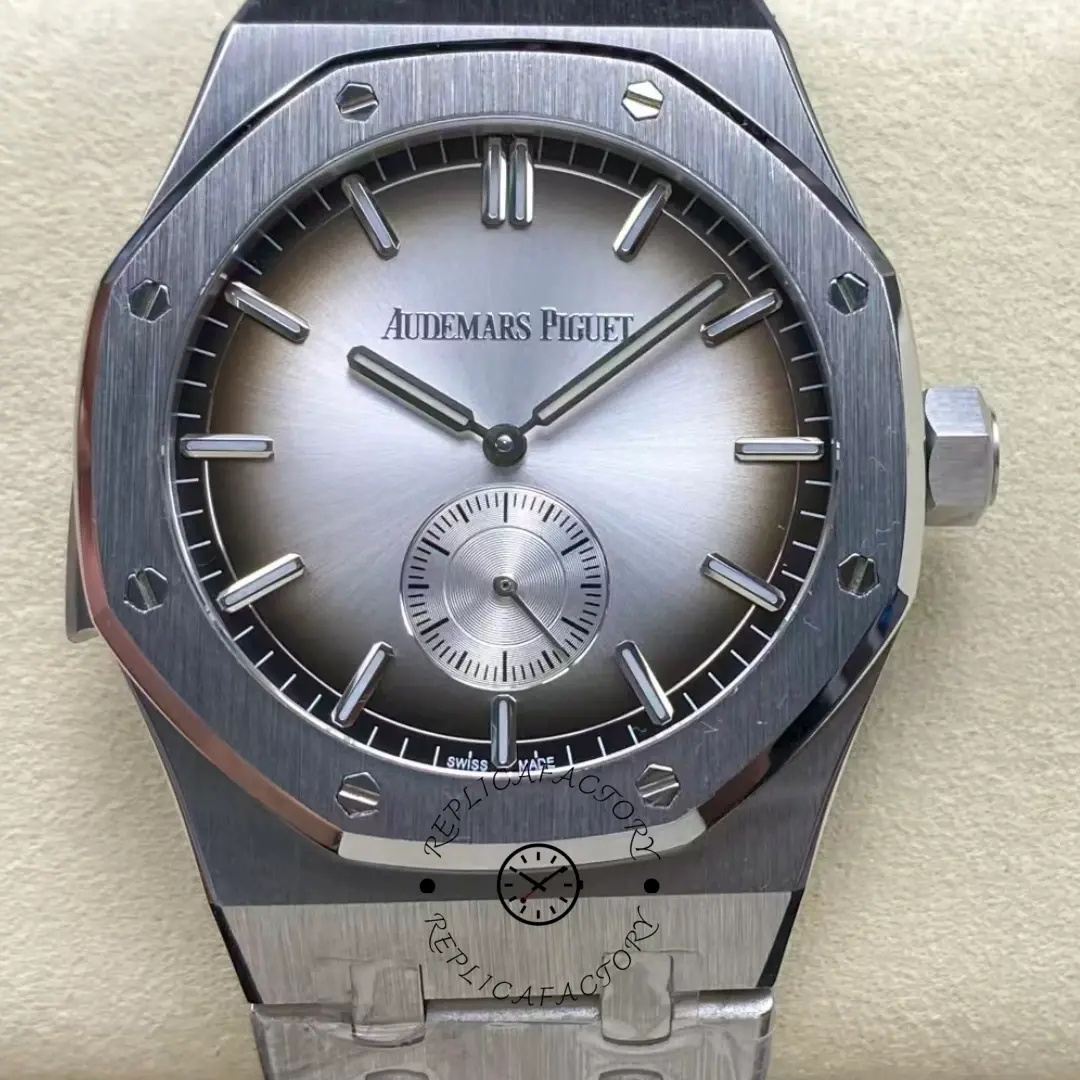 AP 1:1 Clone Royal Oak Chronograph 26591IP.OO.1252IP.01 Silver Watch - QualitySwissReplica